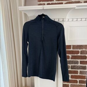 lululemon athletica navy 1/4-Zip Long Sleeve Pullover